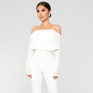 Kendall Ruched jumpsuit fashion nova (medium)
